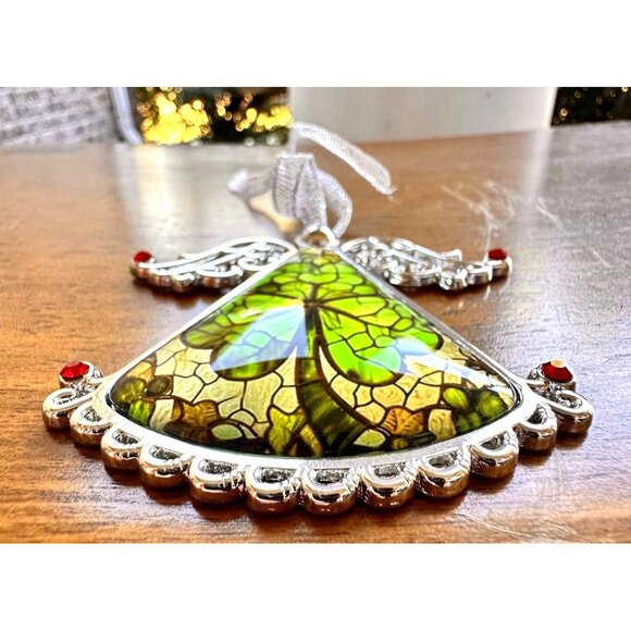 Shamrock Angel Christmas Ornament New Celtic Glass Savannah Georgia Irish Parade - Picture 2 of 12
